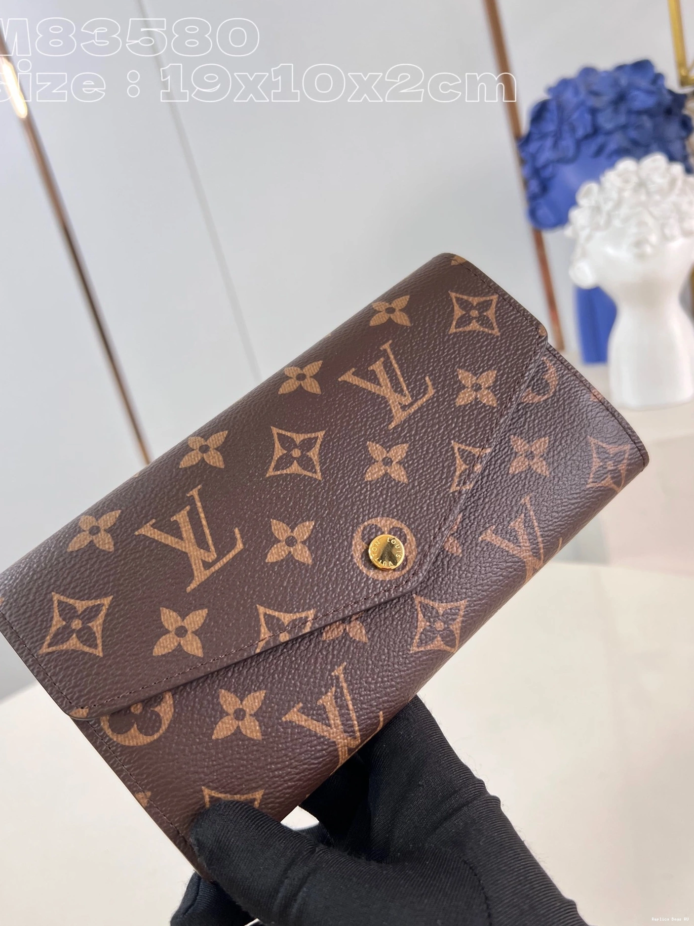 Vuitton Louis WALLET-19*10.5*2cm SARAH 0714